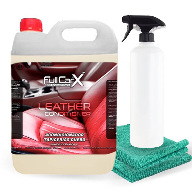 FULLCARX Leather Conditioner 5L Lederpflege Auto, Behandlung von Leder Autositz Polster Innenraum Lederpflegemittel Spezialpflege Langanhaltende Wartung, Reinigung Detailing Professionelles Produkt von FULLCARX