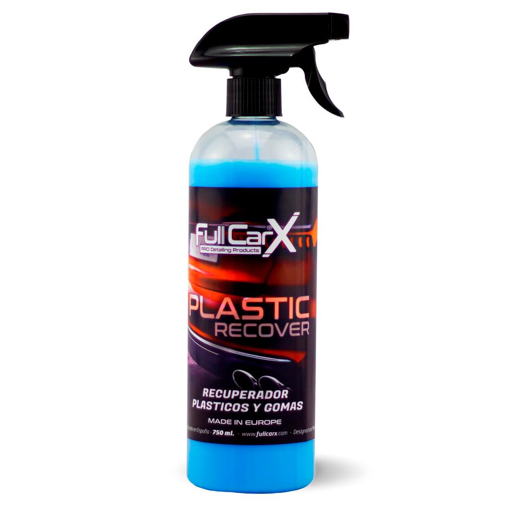 FULLCARX Plastic Recover 750ml Kunststoffpflege Auffrischer Auto. Gummipflege Innen Aussen, Sofortige Wirkung, Satin-Finish, Pflegemittel Kunststoff, Reinigung Detailing Professionelles Produkt von FULLCARX