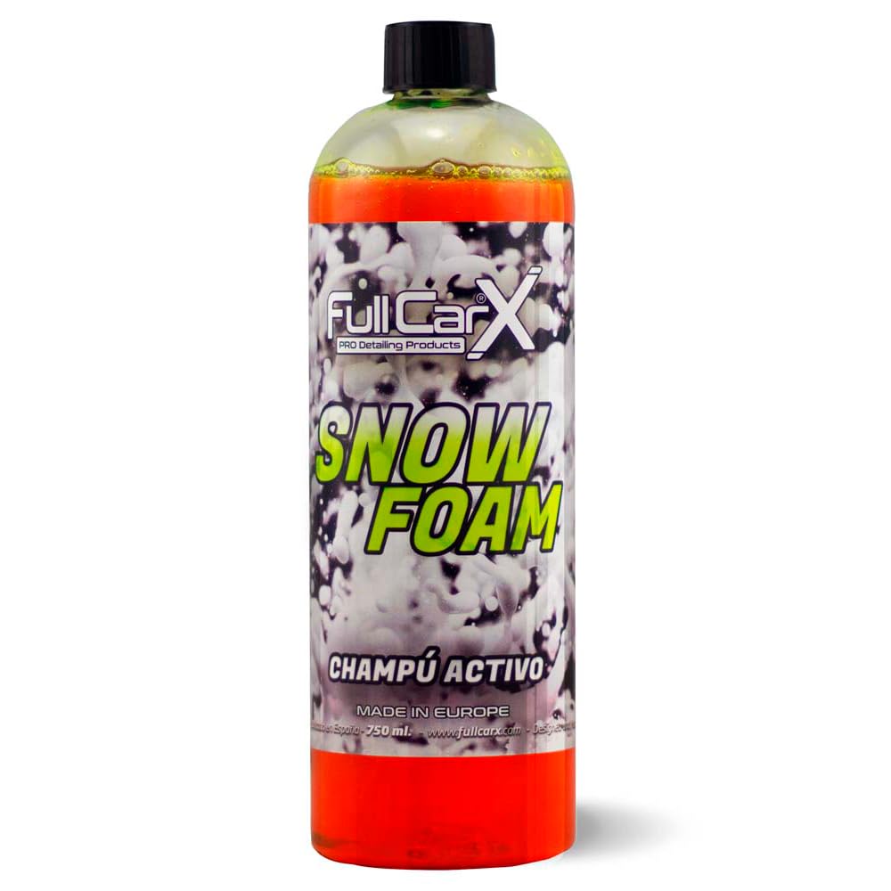 FULLCARX Snow Foam 750ml Autoshampoo mit Neutralem PH Wert, Super Konzentriert Aktivschaumreiniger, Hohe Schaumleistung, Ohne Kratzer Waschen, Auto Shampoo Reinigung Detailing Professionelles Produkt von FULLCARX