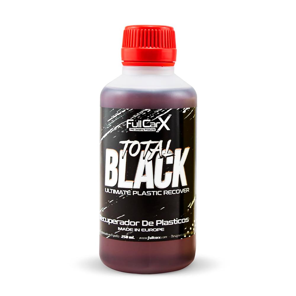 FULLCARX Total Black 250ml Super Reifenglanz Kunstoffpflege Auto, Schwarz Gummipflege Kunstoff Auffrischer Reifenpflege, Schützt Regeneriert Reifen Glanz, Reinigung Detailing Professionelles Produkt von FullCarX