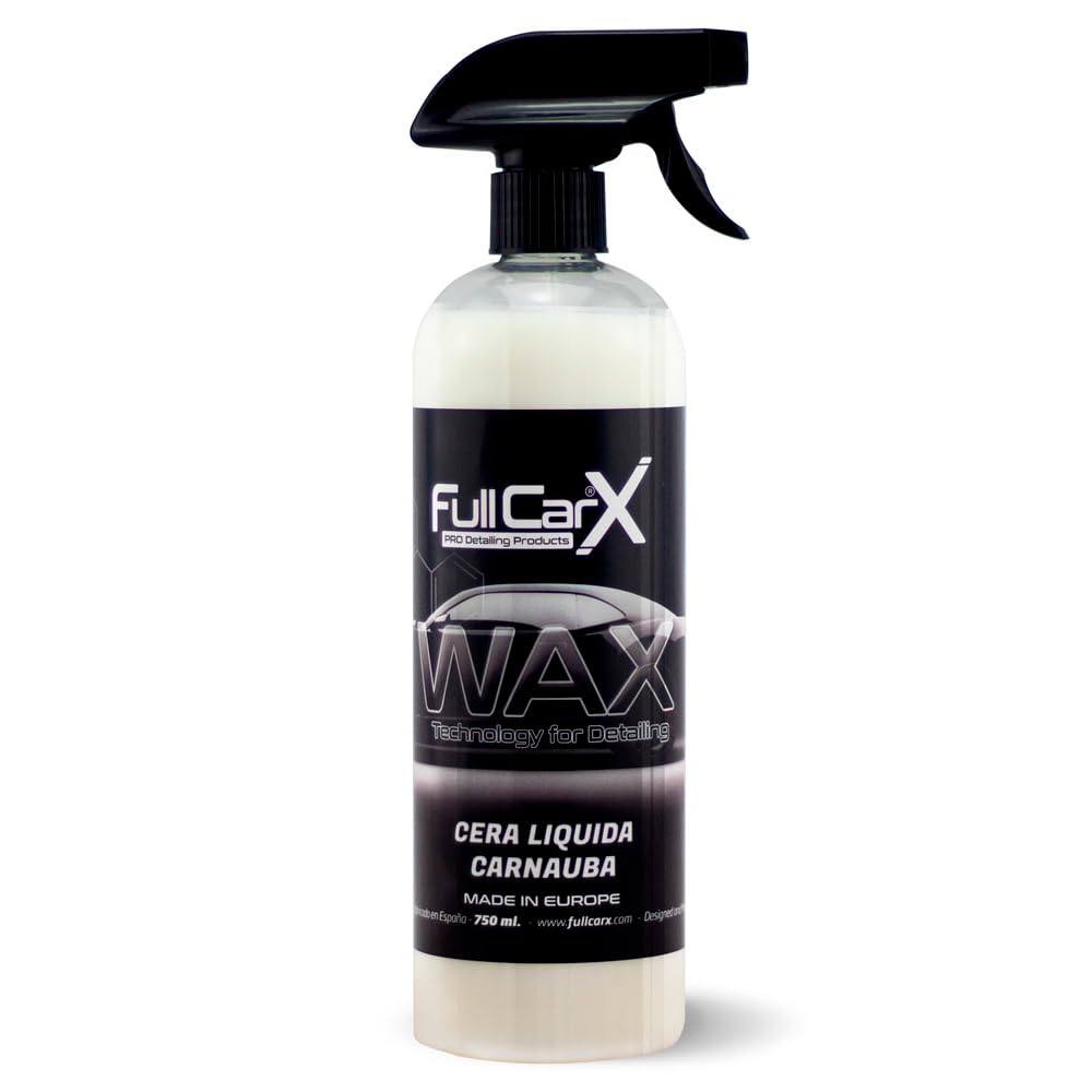 FULLCARX Wax Technology 750ml Autowachs Flüssiges Carnaubawachs für Hohen Glanz, Langhaltender Schutz, Wasserabweisende Wirkung, Auto Wachs Reinigung Autopolitur Detailing Professionelles Produkt von FullCarX