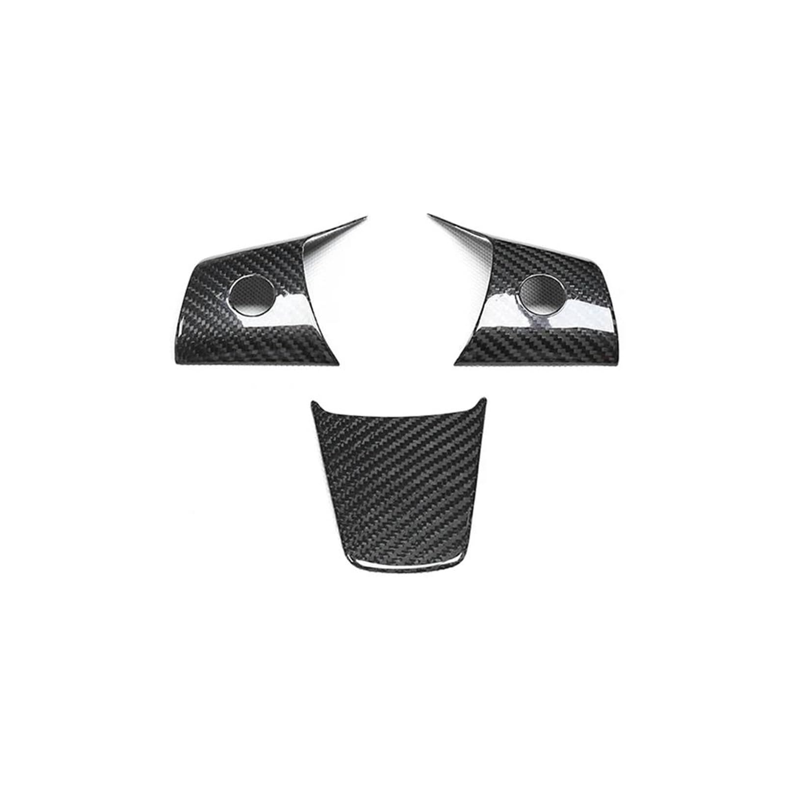 Lenkradhüllen Für Tesla Für Modell 3 2017-2020 Auto Zubehör Lenkrad Panel Rahmen Abdeckung Aufkleber Trim Innen Dekoration Auto Lenkradbezug von FULUSIC