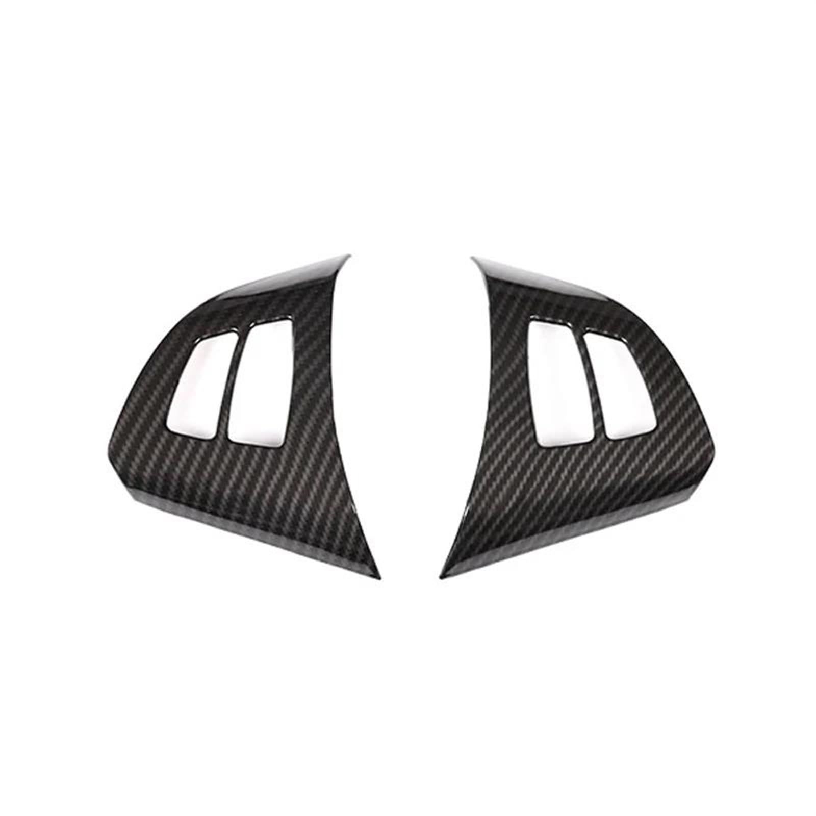 Lenkradhüllen Für X5 E70 2008-2013 Auto Innen Lenkrad Schalter Taste Rahmen Carbon Fiber Texture Abdeckung Aufkleber Auto Lenkradbezug(Carbon Texture) von FULUSIC