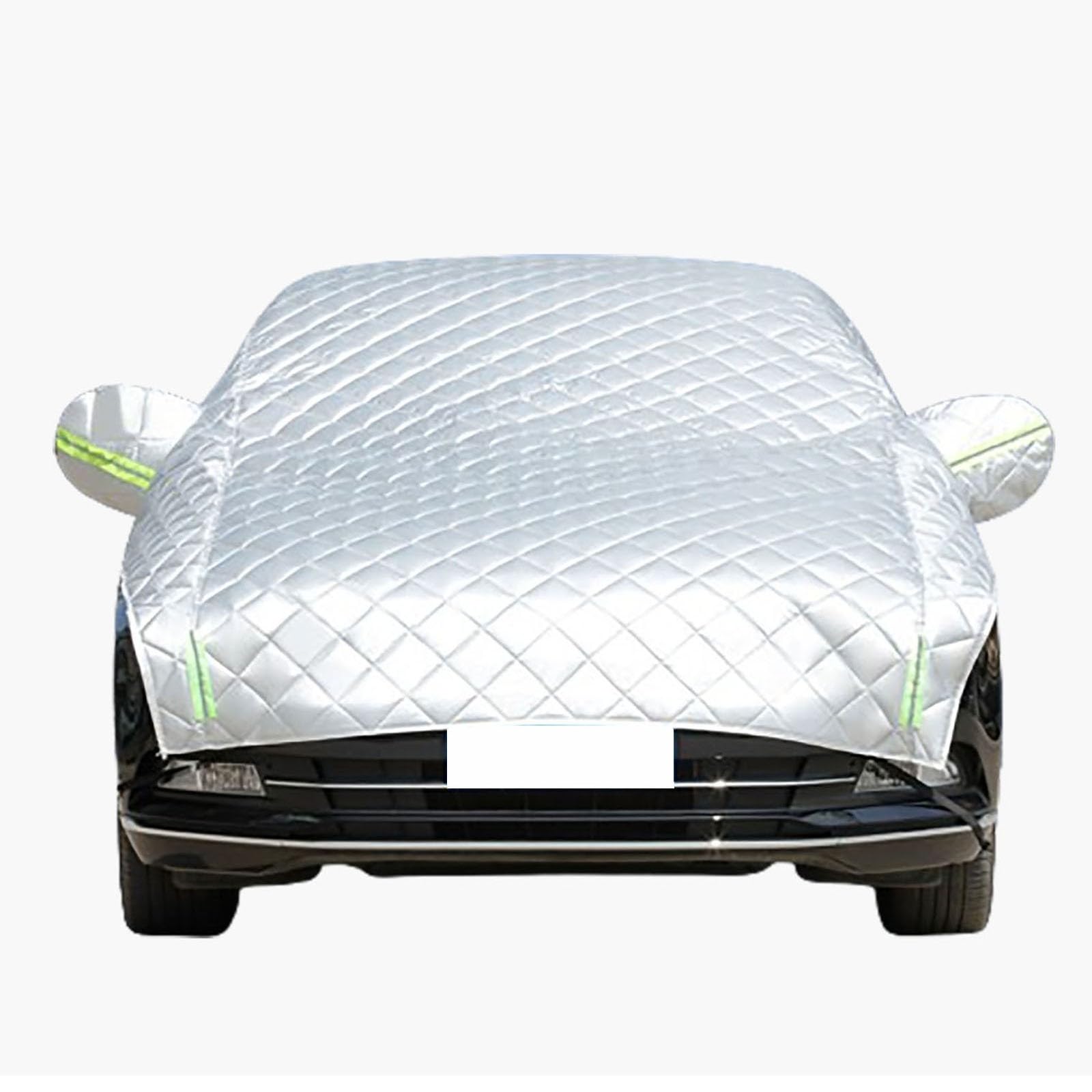 Hagelschutz Auto Abdeckplane für Mazda RX-3 Autoabdeckung,Halb Autoabdeckung Verdickte Baumwolle UV-Schutz wasserdichte Wetterresistente Hageldecke mit Reflektierenden Streifen von FUNEAER