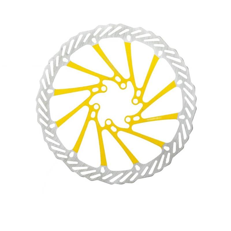 Bremsscheiben Bremsscheibe MTB Rotor Hydraulisch Für Fahrrad Mechanische Mountainbike G3 160 Mm 180 Mm 203 Mm Motorrad Bremsscheiben (Farbe : G3 180 gold) von FUNFOB