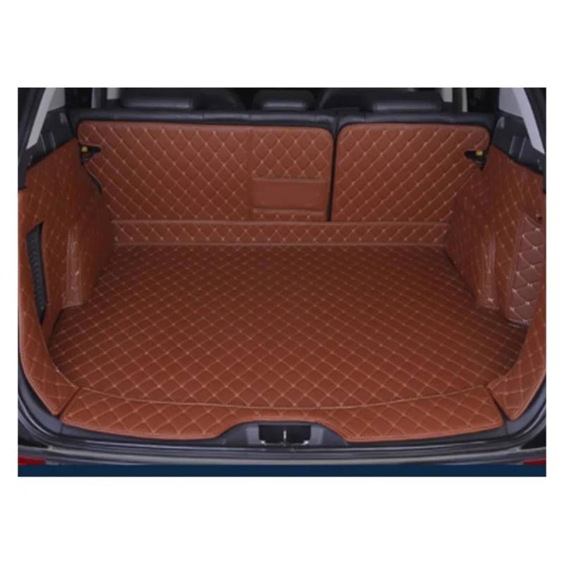 Kofferraum Schutzmatte Leder-Kofferraummatten Für Jahre Cargo-Liner Innenkofferraum Für Subaru Für XV 2012–2017 2019–2021 Auto Schutzmatte(Braun) von FUNFOB