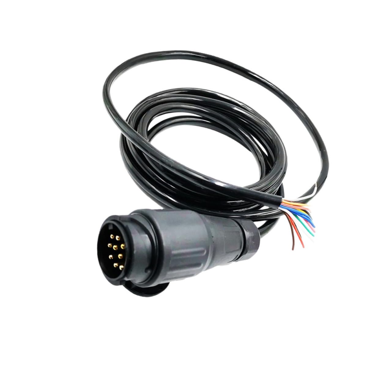 FUNOMOCYA 12V Anhängerstecker Adapter 13 Polig Auf 7 Polig Kabelsatz Für Wohnmobile Und LKW Elektrischer Konverter 3 Meter Rundstecker Verbindung Für Anhänger von FUNOMOCYA