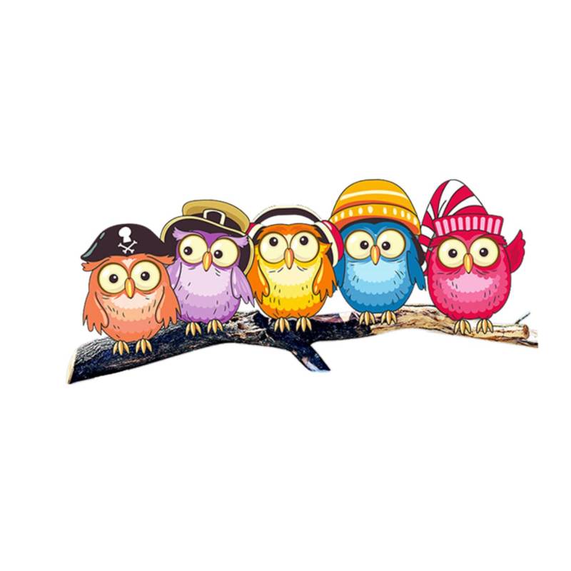 FUNOMOCYA Easter Owl Heckscheibenwischer Aufkleber Flexibler Pvc Wischer Sticker mit Cartoon Eule für Heckscheibe Osterdekoration für Autos Lustige Wischer Dekorationen von FUNOMOCYA