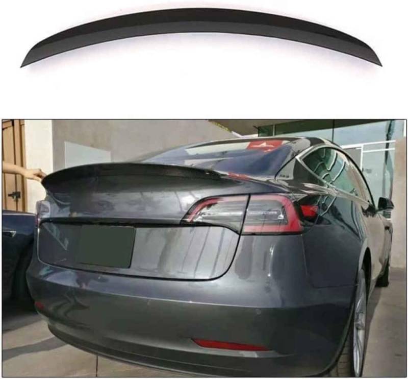 Auto Heckspoiler Spoiler für Tesla Model 3 2016 2017 2018 2019, Kofferraum Spoiler Dachspoiler spoilerflügel Außenlippendekorationszubehör von FUNSIE