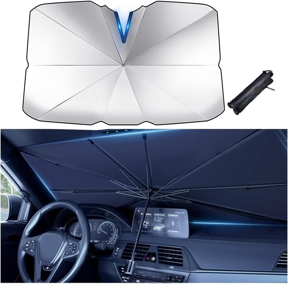 Sonnenschutz Auto Frontscheibe Innen für Audi A3 8P Sportback 2008-2013, Auto Frontscheibe Sonnenschirm UV-Schutz Faltbar Schutz von FUNSIE