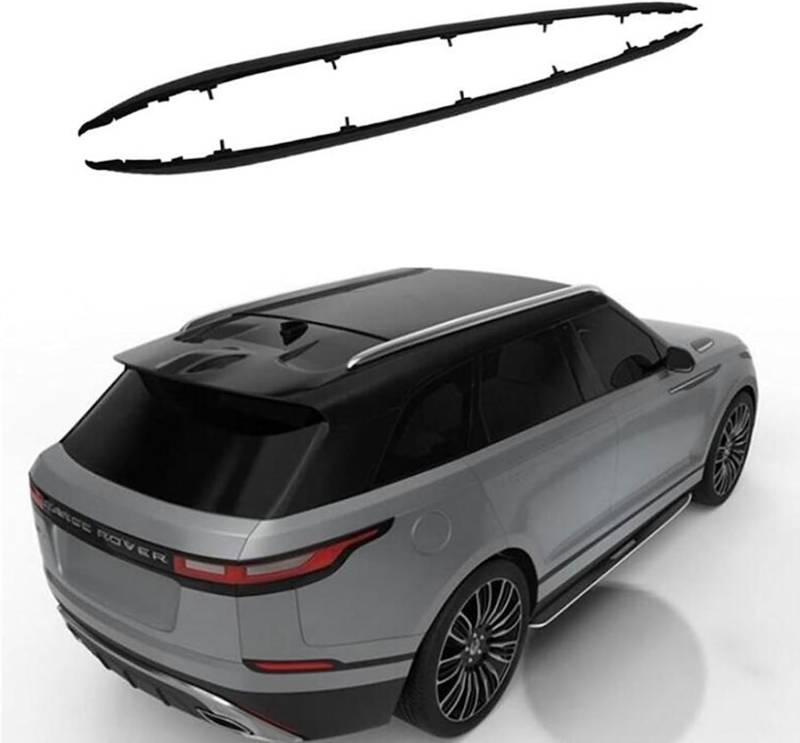 2 Stück Auto Aluminium Dachträger für Land Rover Range Rover Velar 2017–2023, Dachgepäckträger Querträger Dachreling Relingträger, Auto Zubehör,Black von FURLOU