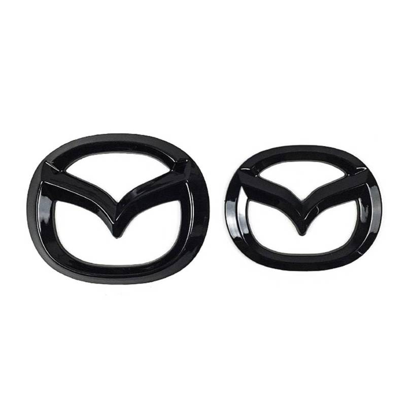 FURLOU Auto Embleme Für Mazda CX-30 2019 2020 2021 2022 2023,Heckkoffer Emblem Logo Abdeckung Abzeichen Aufkleber Selbstklebend Karosserie Styling Anbauteile Zubehör,Black-White von FURLOU