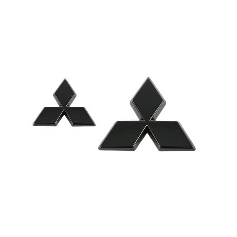 Auto Embleme Für Mitsubishi Eclipse Cross 2018-2023,Heckkoffer Emblem Logo Abdeckung Abzeichen Aufkleber Selbstklebend Karosserie Styling Anbauteile Zubehör,Black von FURLOU