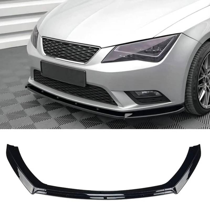 Auto Frontspoiler Lippe für Seat Leon 3 MK3 5F TDI TSI ST SC 2012 2013 2014 2015 2016, Frontstoßstange Lippe Splitter Spoiler Diffusor, Kinn Splitter Body Kit, Auto Zubehör von FURLOU