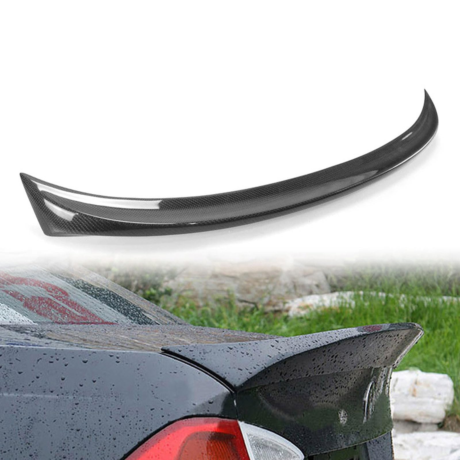 Auto Heckspoiler für BMW Series 3 E90 320i 318i 325i 2005-2010 2011 2012, Kofferraumspoiler Flügel Lippe Bodykits, Styling Dekoration Zubehör von FURLOU