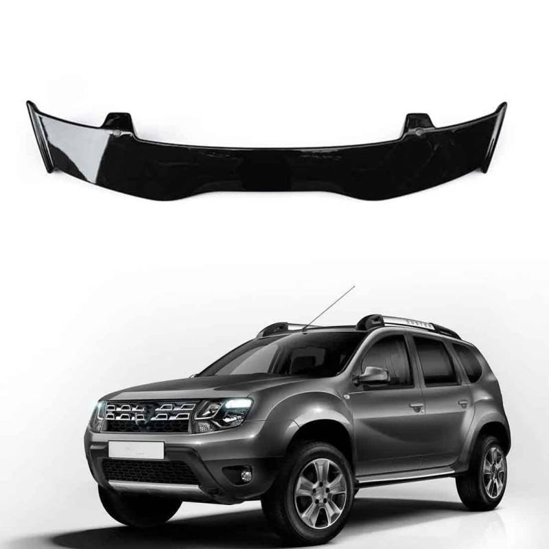 Auto Heckspoiler für Dacia Duster 2018-2023,Heckflügel Kofferraum SpoilerHeckflosse Anti Kratzer Schutz Außen Styling Accessories,Glossy Black von FURLOU