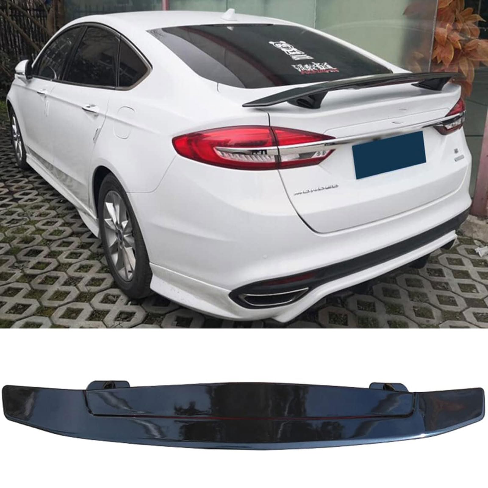 Auto Heckspoiler für Ford Mondeo Fusion 2012-2015 2016 2017 2018, Kofferraumspoiler Flügel Lippe Bodykits, Styling Dekoration Zubehör von FURLOU