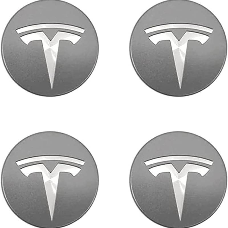 Auto Nabenkappen für Tesla Model 3 X S 65mm D,Reifen Felgen Zubehör Radnaben Nabenkappen Nabendeckel Radnabenabdeckung Felgenkappen Radkappe Logo,F von FURLOU