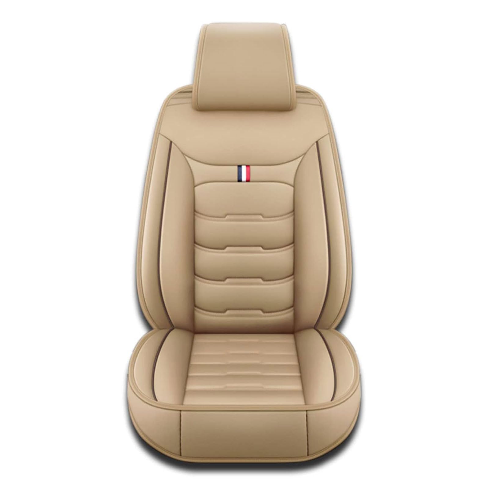 FURLOU Autositzbezüge für BMW Serie 2 216d F45 218d F45 218i F45 220d F45 225i F45 2000-2023, Custom 5 Sitze Leder Sitzbezüge Auto Seat Cover Sets Sitzbezug, Auto Innenraum Zubehör,Beige von FURLOU