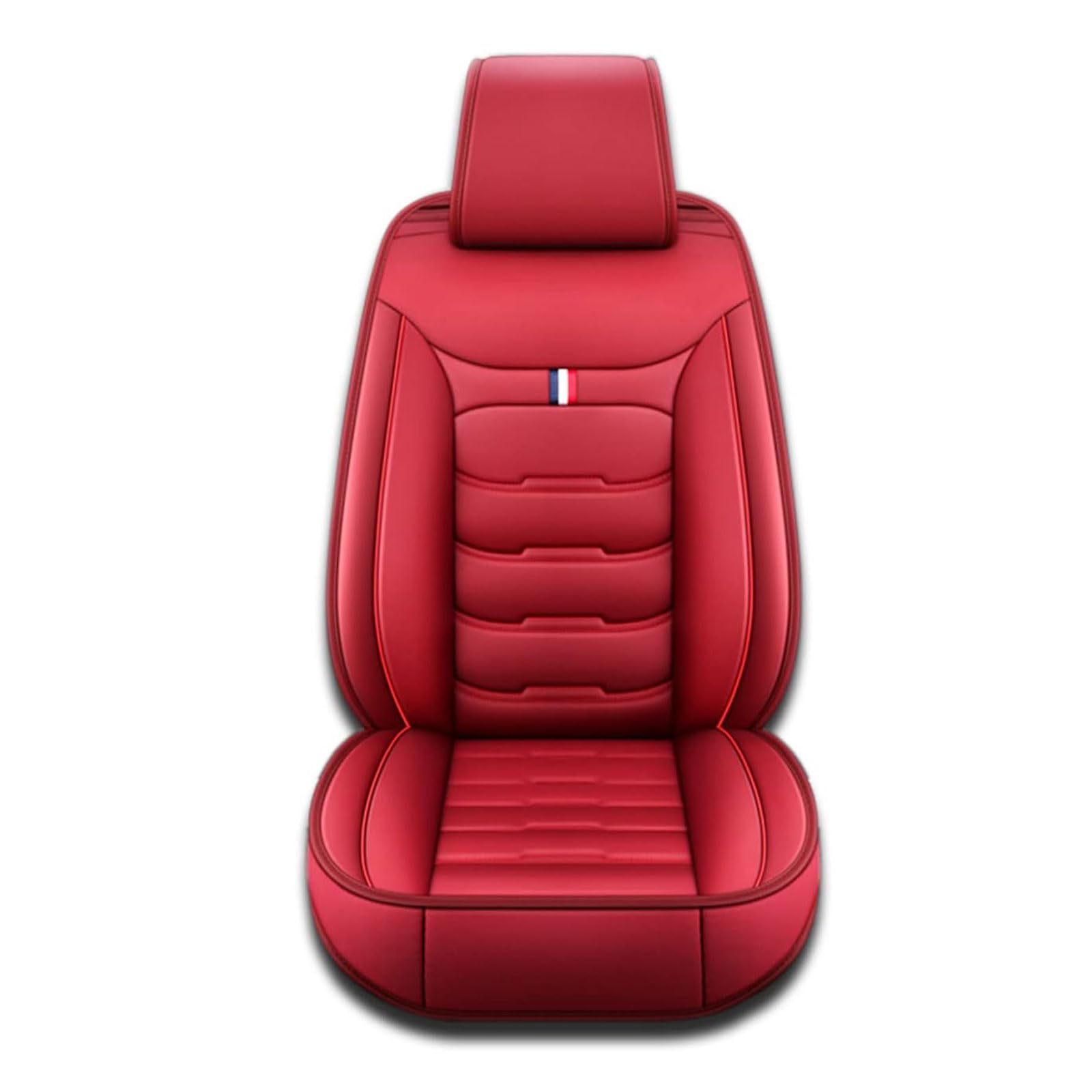 FURLOU Autositzbezüge für Mitsubishi Outlander PHEV 2000-2018 2019 2020 2021 2022 2023, Custom 5 Sitze Leder Sitzbezüge Auto Seat Cover Sets Sitzbezug, Auto Innenraum Zubehör,Red von FURLOU