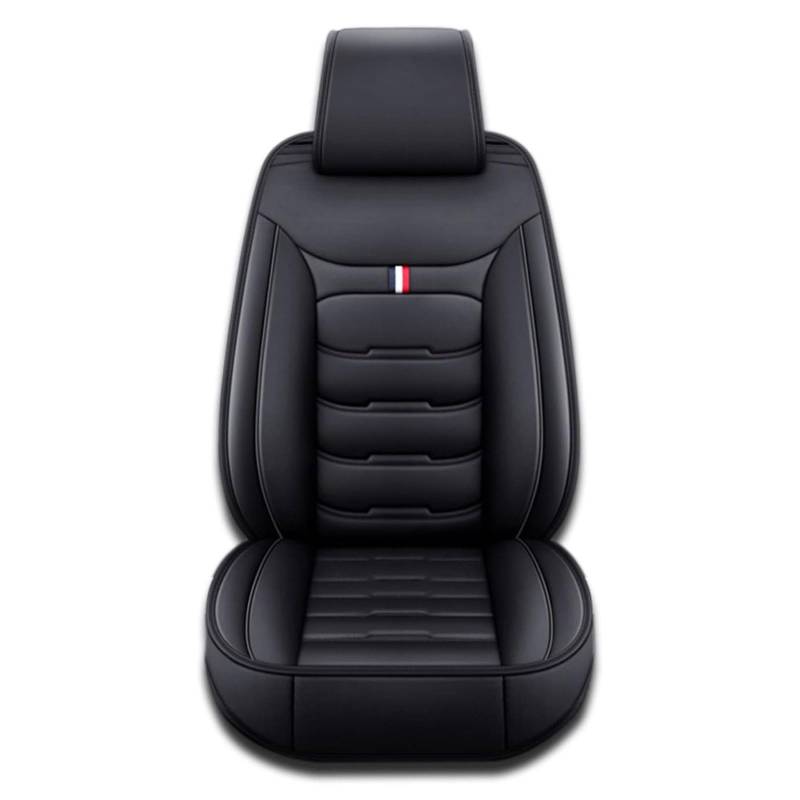 FURLOU Autositzbezüge für Renault Clio V Life/Zen/Intens/R.S. Line 2019-2022 2023, Custom 5 Sitze Leder Sitzbezüge Auto Seat Cover Sets Sitzbezug, Auto Innenraum Zubehör,Black von FURLOU