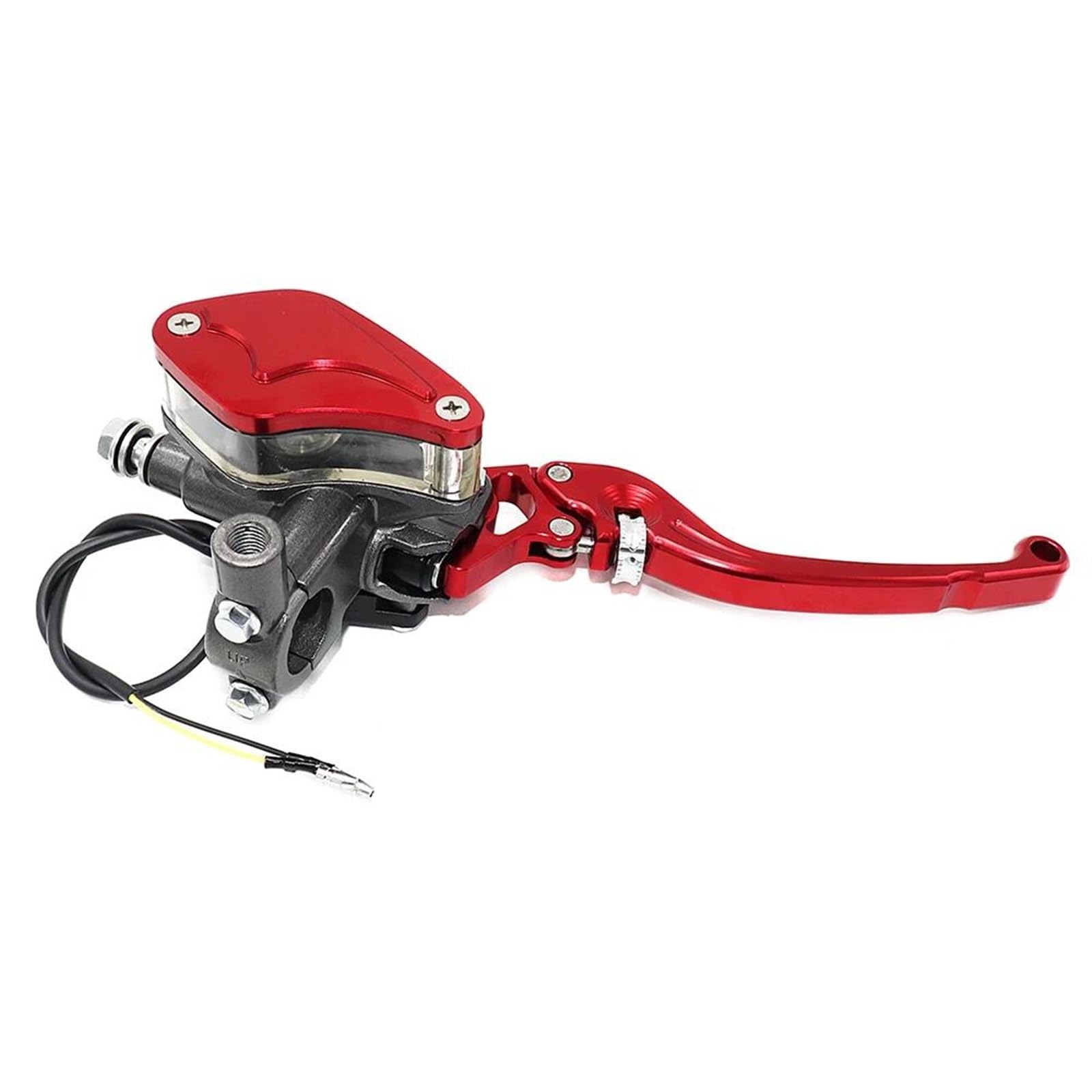 Einstellbar Zusammenklappbar Ausziehbar Für 22mm Kawasaki Für Suzuki Hydraulische Bremspumpe Hauptzylinder Motorradhebel Racing Motorrad Kupplungsgriff Bremsgriff(Red,Right) von FUTWIZ