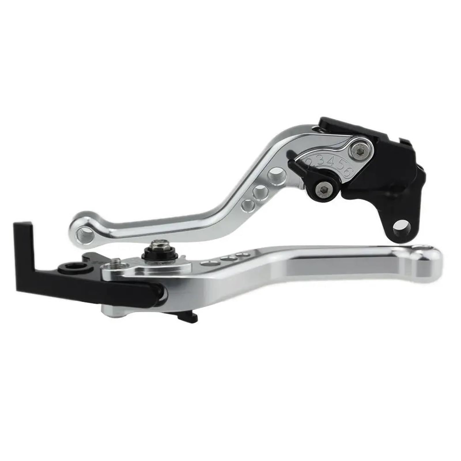 Einstellbar Zusammenklappbar Ausziehbar Für FZS 600 S FAZER 2002-2003 Zubehör Bremshebel Griff Griff Motorrad Kupplung Bremshebel Aluminium Verstellbarer Griff Bremsgriff(Short Silver) von FUTWIZ