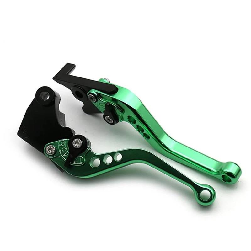 Einstellbar Zusammenklappbar Ausziehbar Für Kawasaki ZX12R ZX9R ZX6R ZX636R ZX6RR 2000 2001 2002 2003 ZX10R 2004 2005 ZX-12R ZX-6R ZX-9R ZX-10R Lange/kurze Bremskupplungshebel Bremsgriff(A short green von FUTWIZ