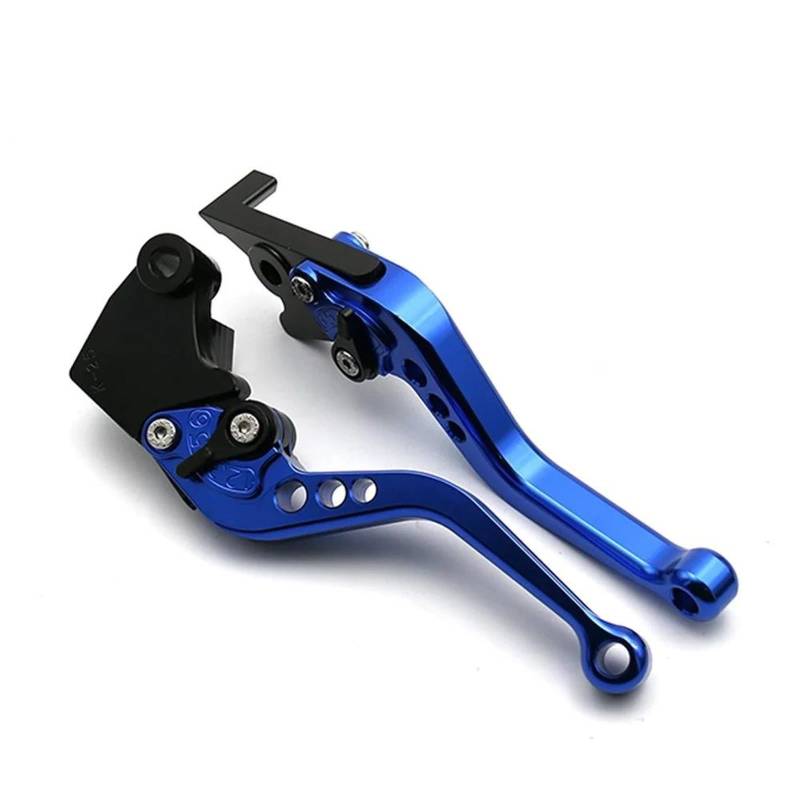 Einstellbar Zusammenklappbar Ausziehbar Für Kawasaki ZX12R ZX9R ZX6R ZX636R ZX6RR 2000 2001 2002 2003 ZX10R 2004 2005 ZX-12R ZX-6R ZX-9R ZX-10R Lange/kurze Bremskupplungshebel Bremsgriff(A short blue) von FUTWIZ