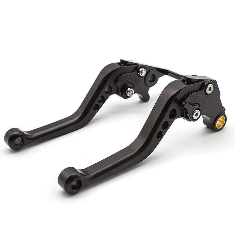 Einstellbar Zusammenklappbar Ausziehbar Für Royal Enfield 650 Interceptor Continental GT650 GT 650 535 GT535 CNC Motorrad Einstellbare Bremse Kupplung Hebel Bremsgriff(Black 177mm) von FUTWIZ