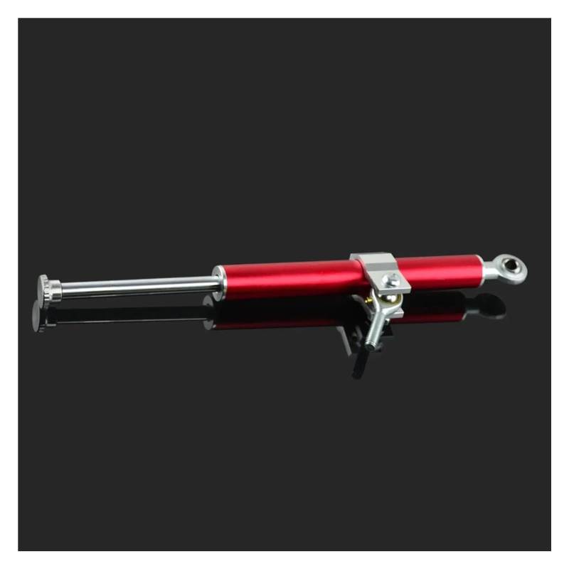 Lenkungsdämpfer Dämpfer Lenkrad Stabilisator Motorrad Lenkung Für Motorrad Street Bike Zubehör Professionelle Dämpfer Hardware(Red) von FUTWIZ