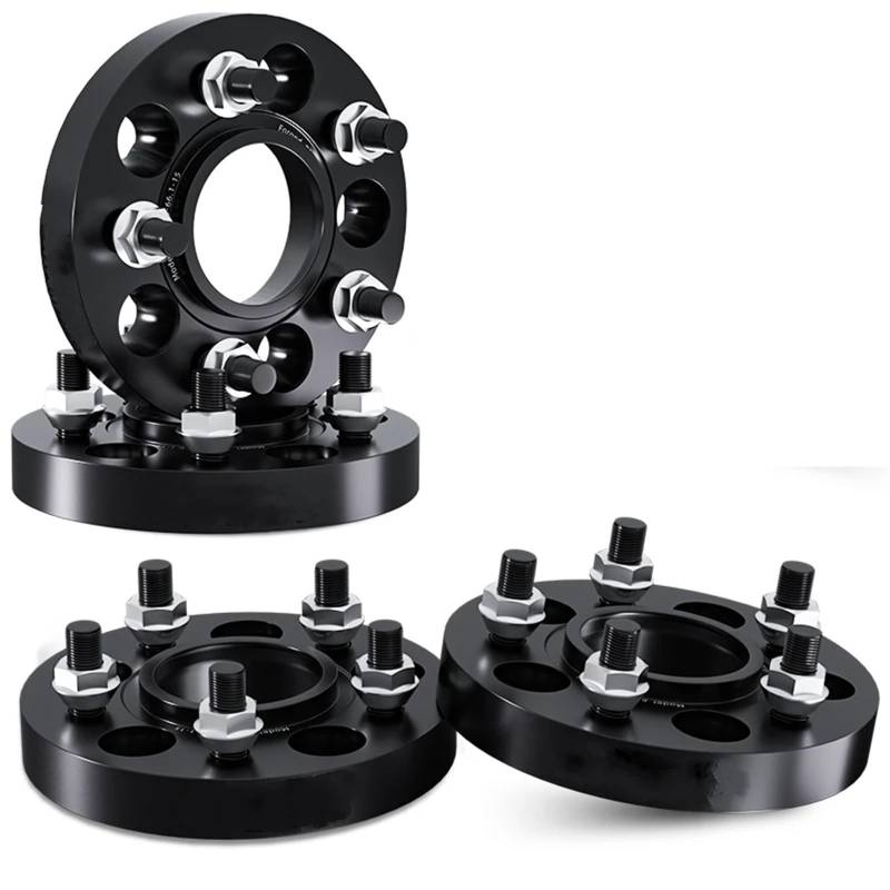 Lug Wheel Spacers 2/4 Stücke 5x120 CB 66,9mm M14x1.5 Rad Spacer Adapter T6-7075 Geschmiedet Aluminium Legierung Für Chevrolet Für Corvette Für C8 2020-2024 Wheel Spacers Wheel Spacers Power(4Pcs Space von FUTWIZ