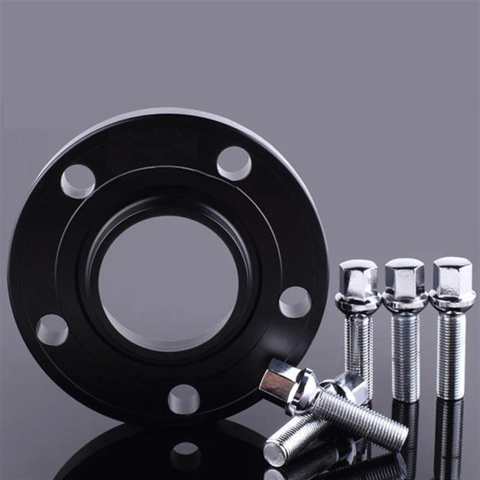 Lug Wheel Spacers 2 STÜCKE Spurverbreiterung Adapter Für Mercedes Für Benz Für Audi PCD 5x112 66,6 Geschmiedet Aluminium Schwarz Auto Reifen Dichtung Reifen Flansch Wheel Spacers Wheel Spacers Power(5 von FUTWIZ