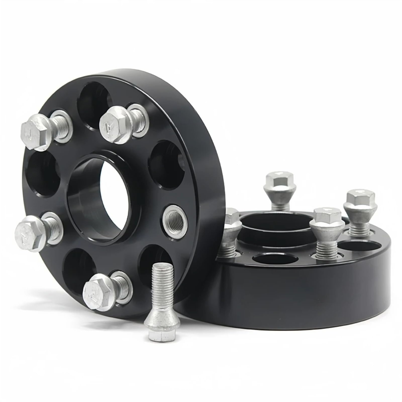 Lug Wheel Spacers 2 Stück 25/30/35/40/45 Mm Spurverbreiterung Adapter + M14x1.5 Kappen Schrauben PCD 5x120 CB72.56mm Wheel Spacers Wheel Spacers Power(60MM) von FUTWIZ