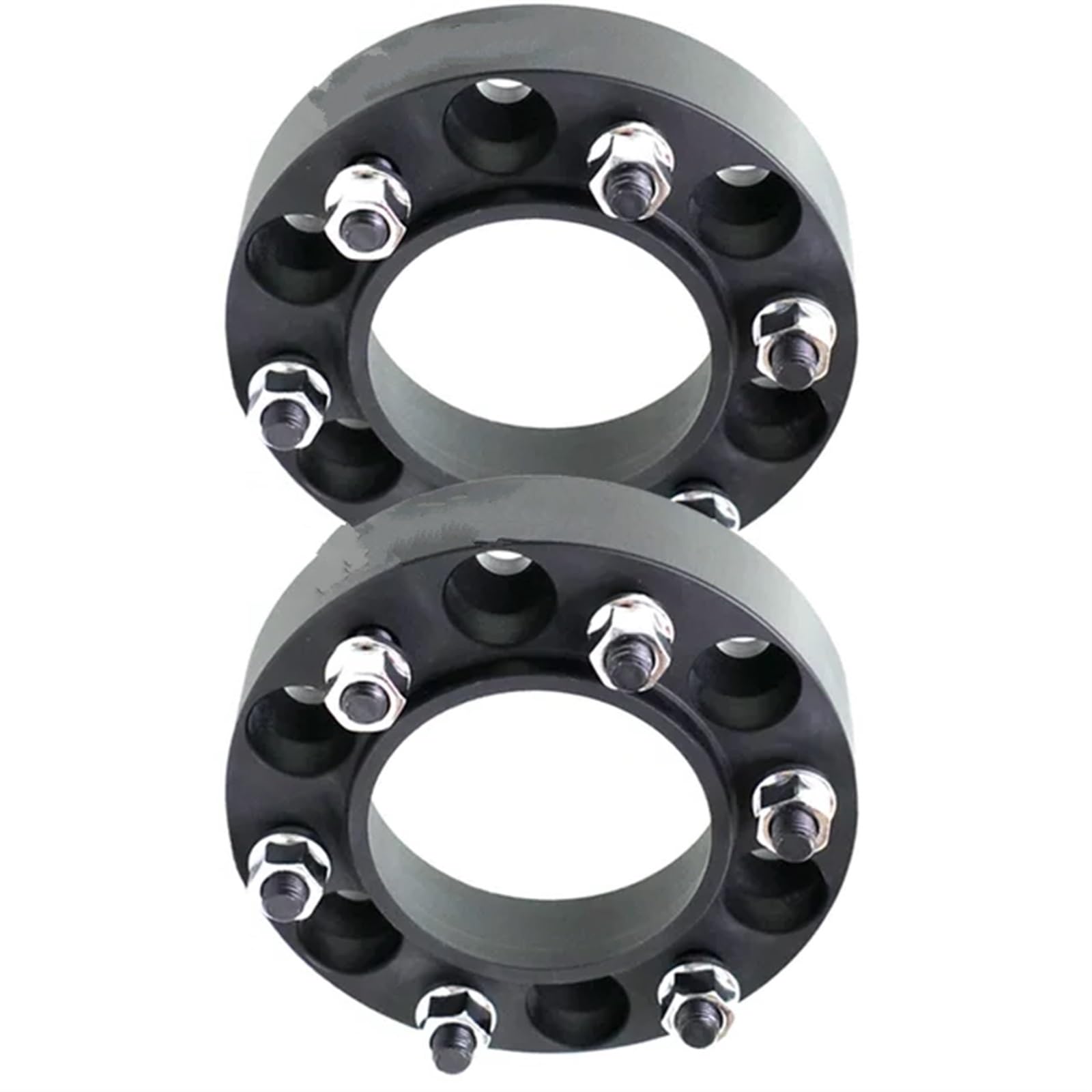 Lug Wheel Spacers 2 Stück T6-7075 Geschmiedet Aluminium Legierung Rad Spacer 6X 139,7 CB 106,1 Für Toyota Für Land Für Cruiser Für Prado Für Revo Für Vigo Wheel Spacers Wheel Spacers Power(2Pcs Black von FUTWIZ