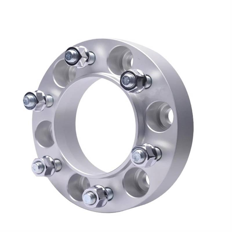 Lug Wheel Spacers Für X-Terra Für Frontier Für NP300 Für Benz Für X-Klasse Für Renault Für Alaskam 2 Stück Spurverbreiterungen Adapter PCD 6x114,3 CB 66,1 Mm Wheel Spacers Wheel Spacers Power(2silver von FUTWIZ