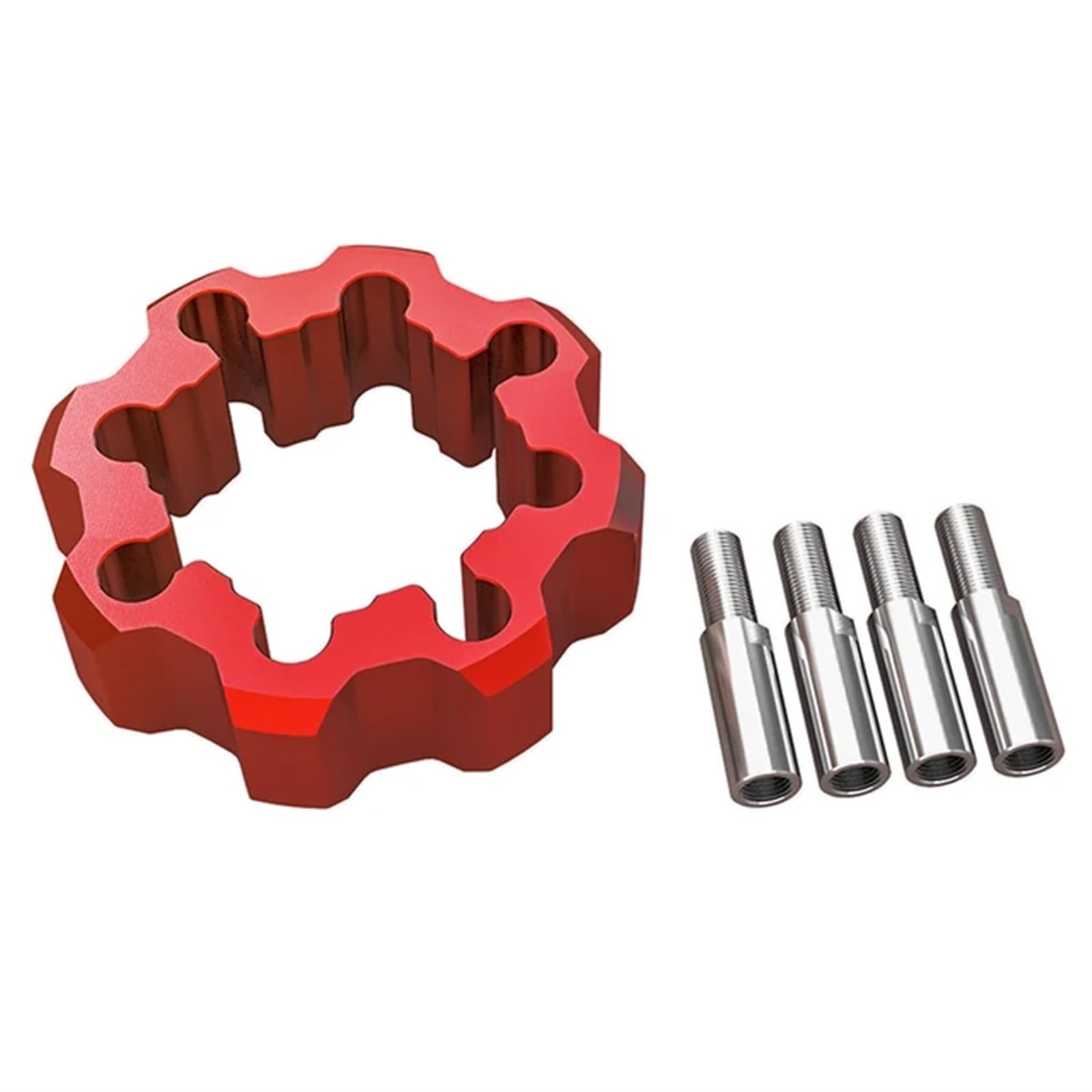 Lug Wheel Spacers Spurverbreiterungen Aluminium ATV Teile Für Polaris Für Trail Boss 2x4 250 330 Für Trail Blazer Boss 250 1986-2011 Wheel Spacers Wheel Spacers Power(1 Pair red) von FUTWIZ