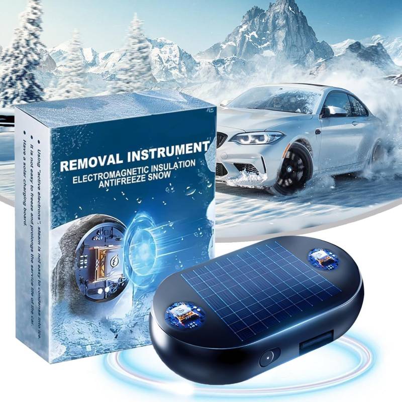 Auto Enteiser Enteisung 360, Elektromagnetische molekulare Interferenz Frostschutzmittel Schneeräumungswerkzeug, Elektromagnetisches Antifrost, Mikrowellen Molekular Enteisung Instrument (1PCS) von FUXNGZI