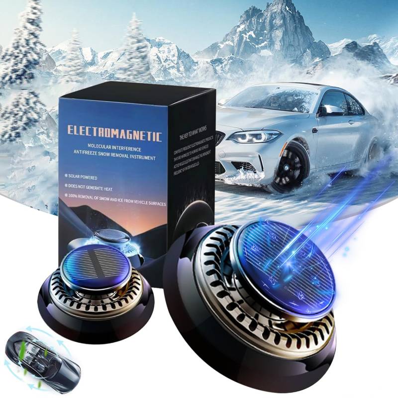 FUXNGZI Scheibenenteiser Auto, 2025 Neu Auto Enteiser Enteisung 360, Tragbare Kinetische Molekularheizung, Elektromagnetische Molekulare Interferenz Frostschutzmittel (1PCS) von FUXNGZI