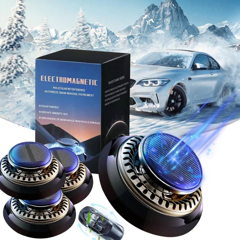 FUXNGZI Scheibenenteiser Auto, 2025 Neu Auto Enteiser Enteisung 360, Tragbare Kinetische Molekularheizung, Elektromagnetische Molekulare Interferenz Frostschutzmittel (3PCS) von FUXNGZI