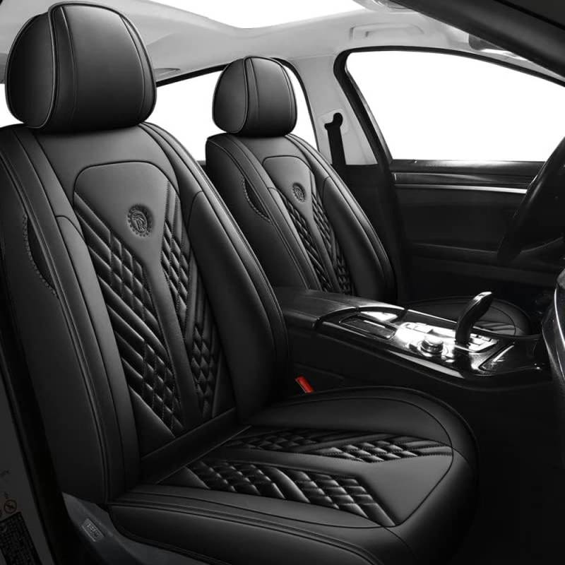 FUXZSV Autositzbezüge sind geeignet für Ford F-150 F150 2011-2014leder/atmungsaktiv,Schwarz von FUXZSV