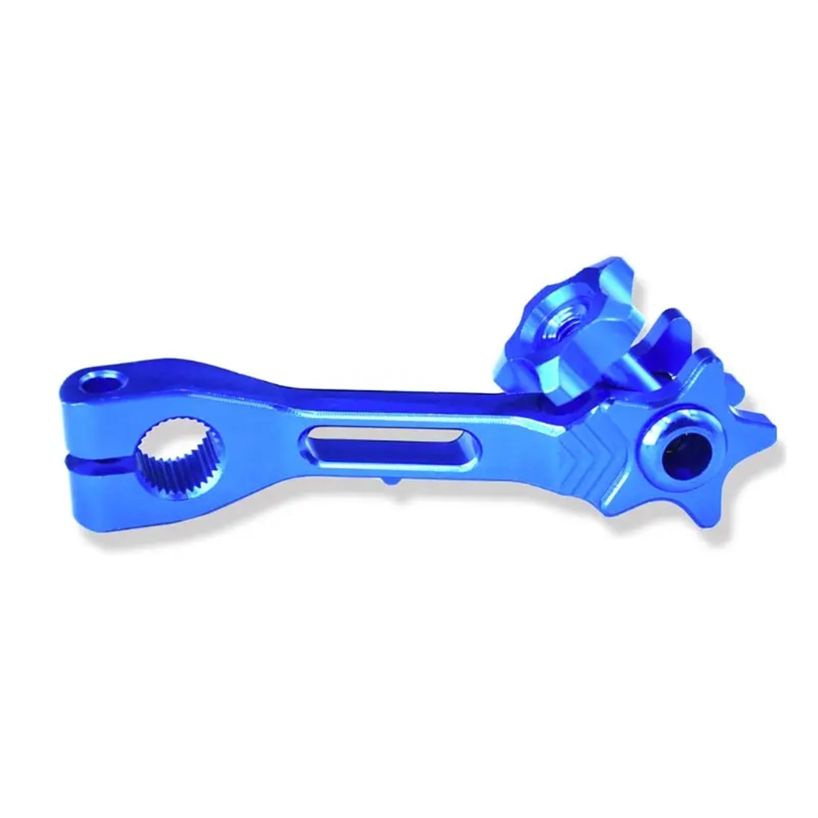 Motorradbremsarmhebel, Universal-Motorrad-Hinterradbremspedalhebel CNC-Aluminiumlegierung-Fußbremshebel(Blue) von FUYIJIE