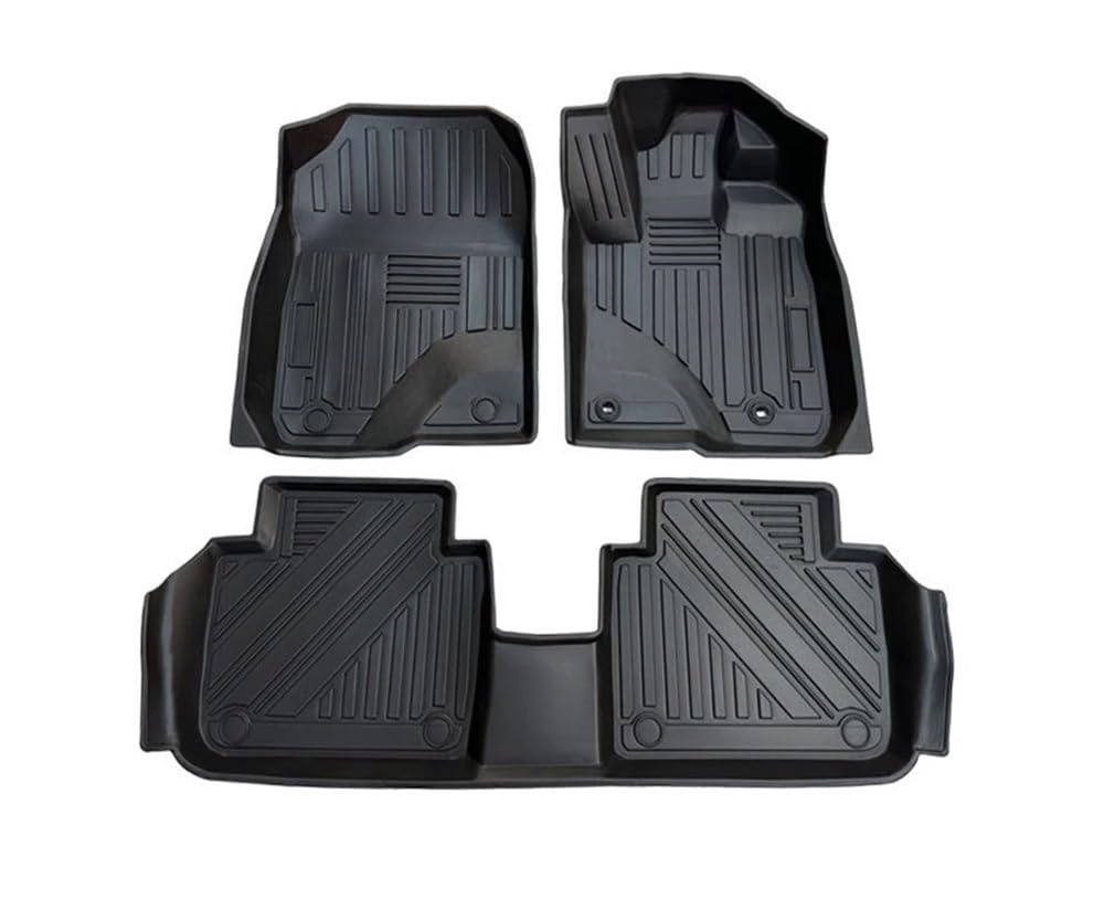 Auto-Gummimatte Auto-Fußmatten Für HR-V 2022 2023 2024, TPE Right Rudder Four Seasons Car Floor Liner, Schwarz von FUYRHP