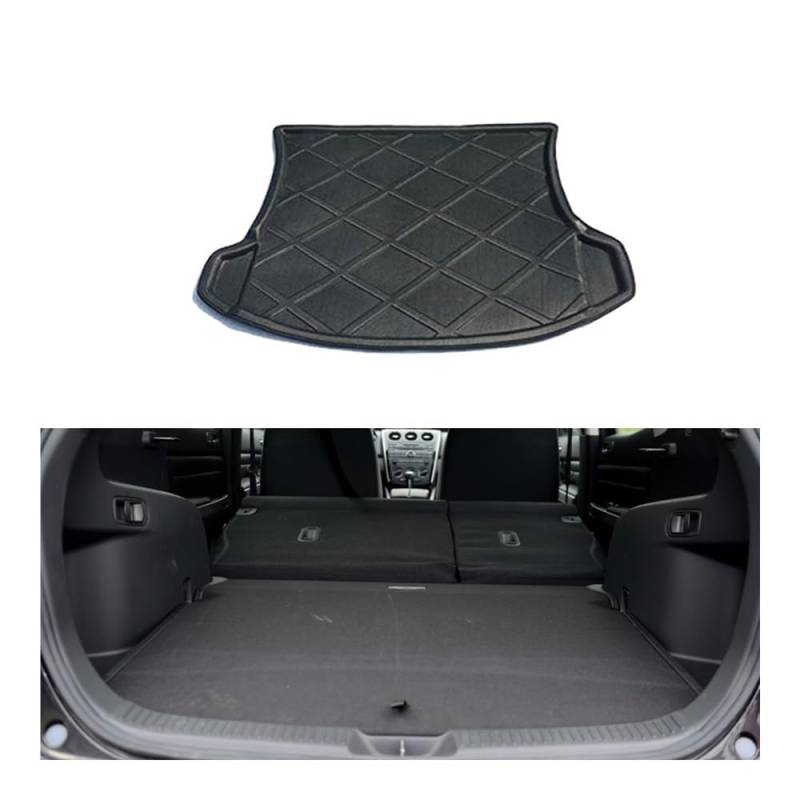 Auto-Gummimatte Auto Kofferraum Matte Für Mazda CX-7 CX7 ER 2006-2010 2011 2012 Teppich Teile Tablett Liner Boden Pad Raum Boot Laderaum Abdeckung Zubehör von FUYRHP