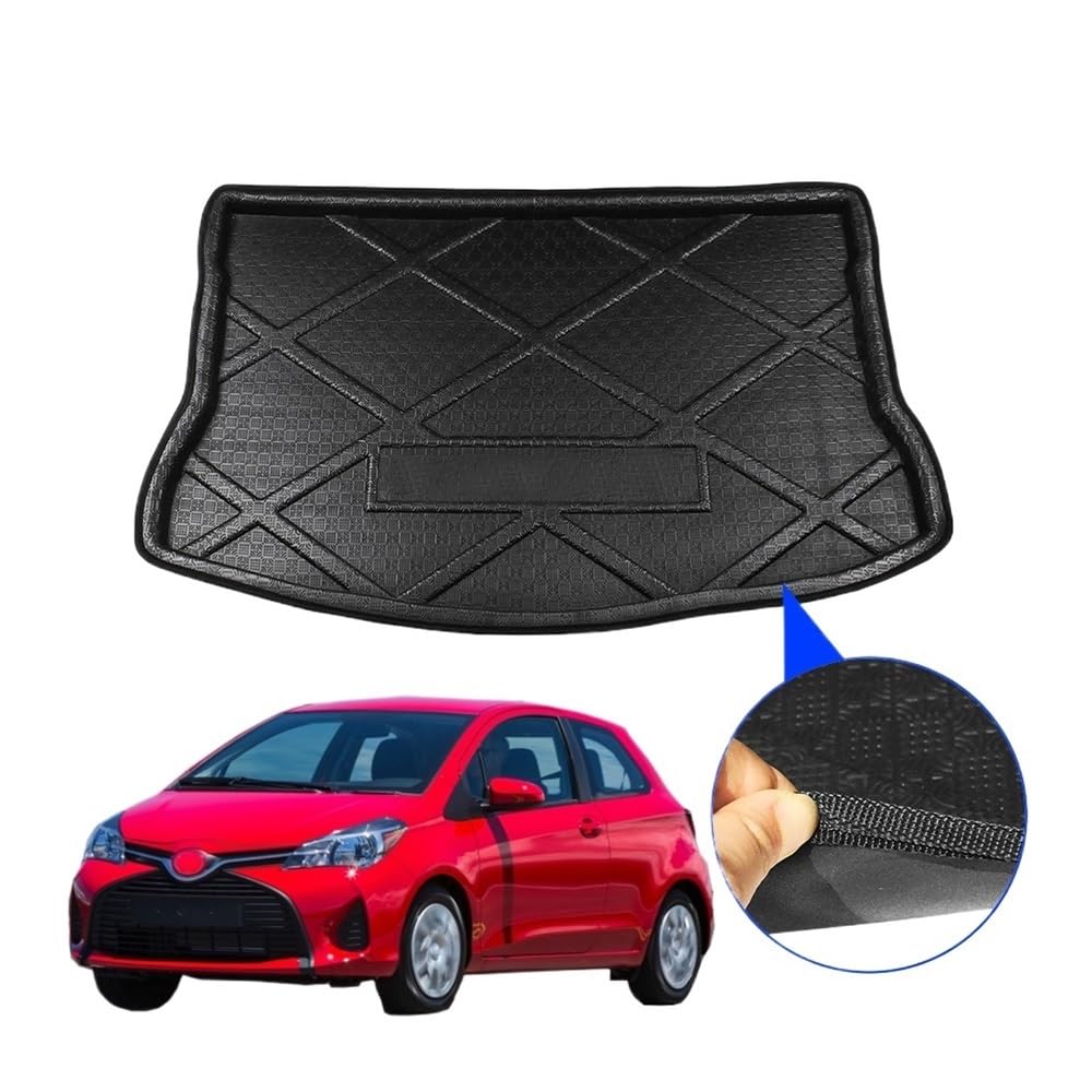 Auto-Gummimatte Auto Zubehör Kofferraum Matte Boden Boot Tablett Liner Fracht Teppich Gepäck Schlamm Schutz Pad Für Yaris L 2013 2014 2015 2016 von FUYRHP