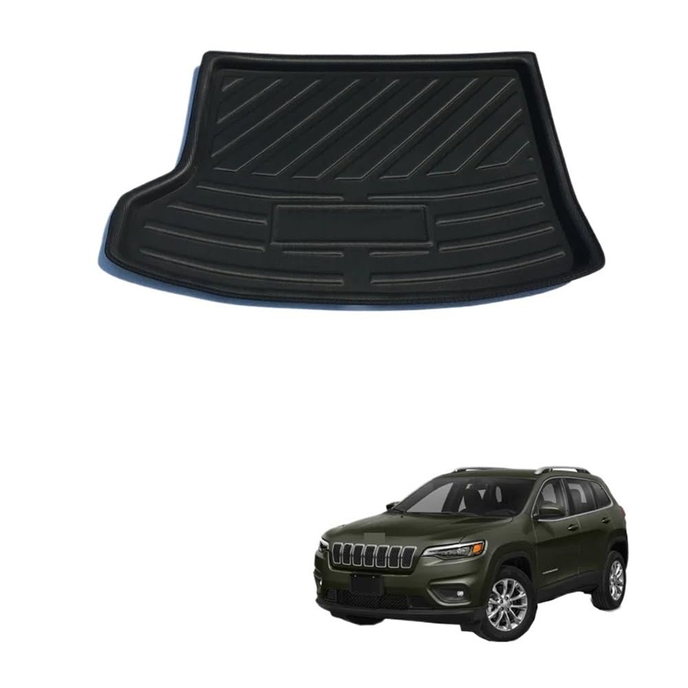 Auto-Gummimatte Für Cherokee KL Serie 2014 2015 2016 2017 2018 Auto Hinten Trunk Cargo Mat Fach Boot Liner Teppich Schutz Fußmatten von FUYRHP