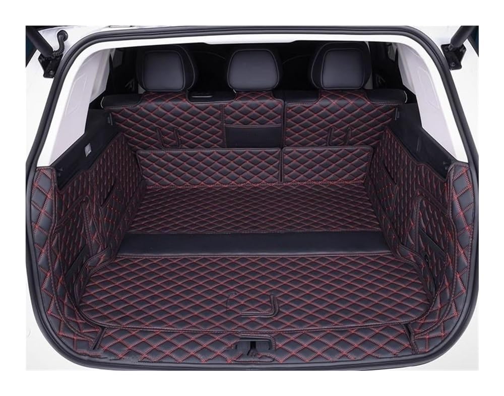 Auto-Gummimatte Für JAECOO J8 2023 2024 Für Tiggo 9 5/7 Sitz Auto Boot Mat Hinten Stamm Liner Cargo-Leder Boden Teppich Fach Schutz Zubehör Matte von FUYRHP