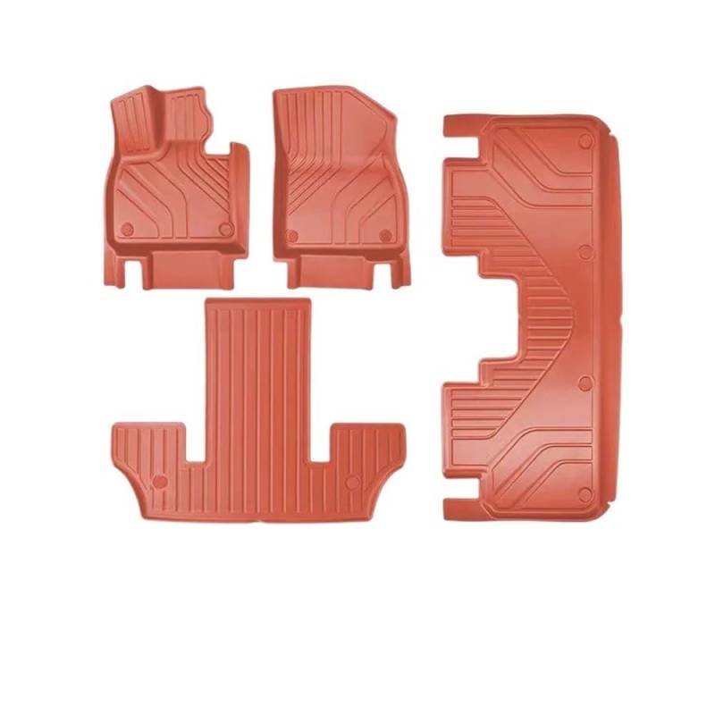 Auto-Gummimatte Für Lixiang L9 2023 2022 Auto Styling Fußmatten Schicht PU Fuß Pad Stamm Matte Innen Floorliner Zubehör von FUYRHP