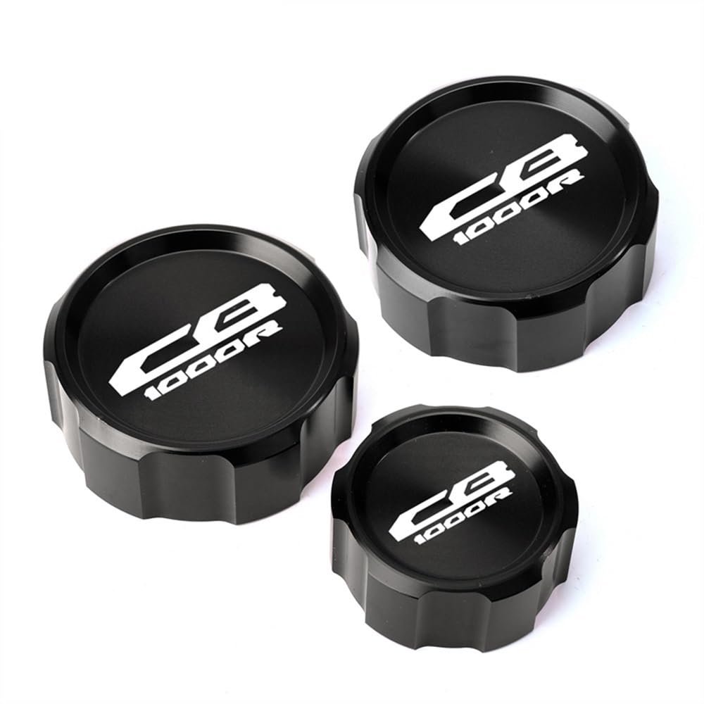 FUYRHP Ölbehälter Fluid Cap Für CB1000R CB 1000R Cb1000 R 2009-2014 2015 2016 Motorrad Vorne Hinten Kupplung Bremsflüssigkeit Reservoir Caps Öl Abdeckung Socke von FUYRHP