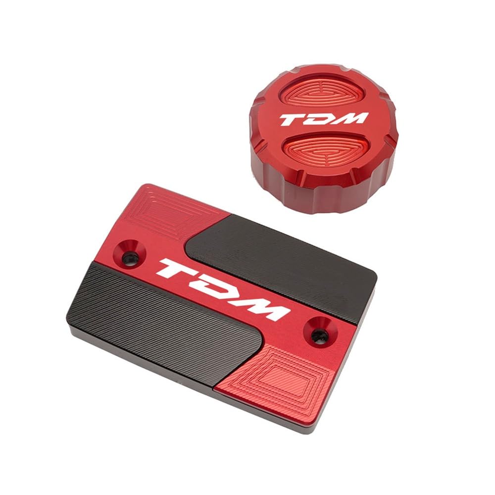 FUYRHP Ölbehälter Fluid Cap Für Y&amaha TDM 900 TDM900 2004-2015 Motorrad Zubehör CNC Aluminium Ront Hinten Zylinder Abdeckung Schutz Brems Flüssigkeit Reservoir Kappe von FUYRHP